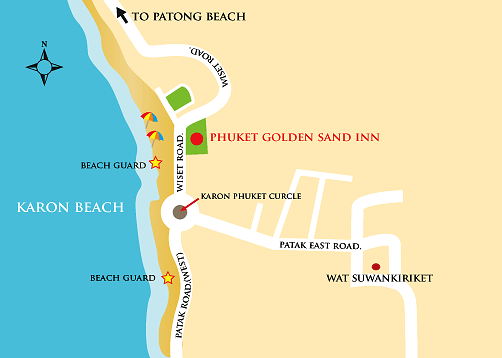 Phuket Golden Sand Inn Map